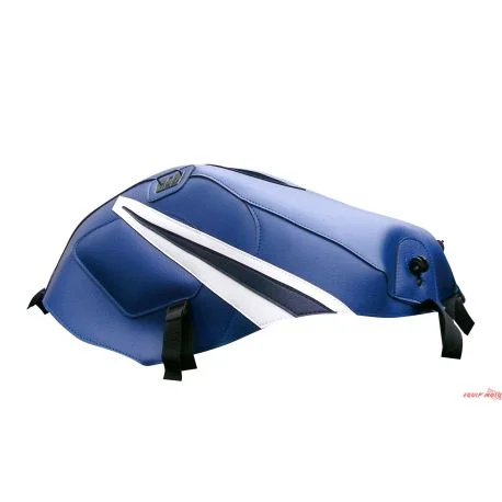 Tapis de reservoir BAGSTER SUZUKI GS500E 1991 ROUGE/POINTE BLANCHE/BANDE GRISE CLAIR