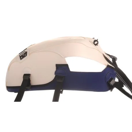 Tapis de reservoir BAGSTER TRIUMPH BONNEVILLE 800 / 900 2014 BLANC/BALTIQIQUE/LISERE NOIR