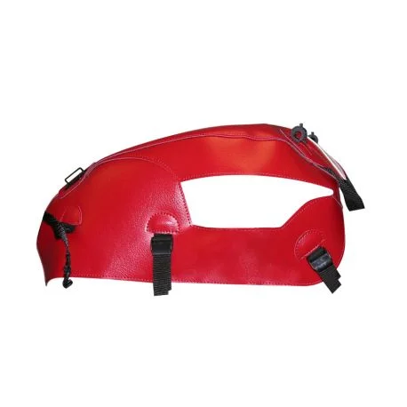 Tapis de reservoir BAGSTER TRIUMPH THRUXTON 900 2008-2011 ROUGE/BANDE BLANCHE