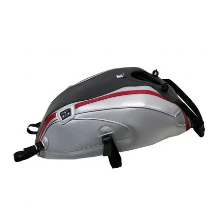 Tapis de reservoir BAGSTER YAMAHA XSR 700 2016-2022 NOIR MAT GRAINE/ARGENT/DECO ROUGE