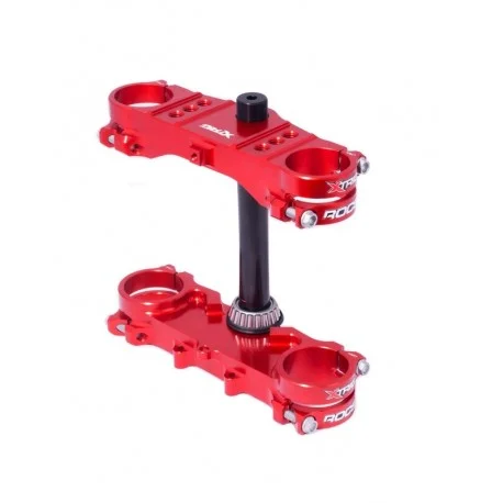 Te de fourche XTRIG Rocs Offset 28mm rouge Honda CRF150R