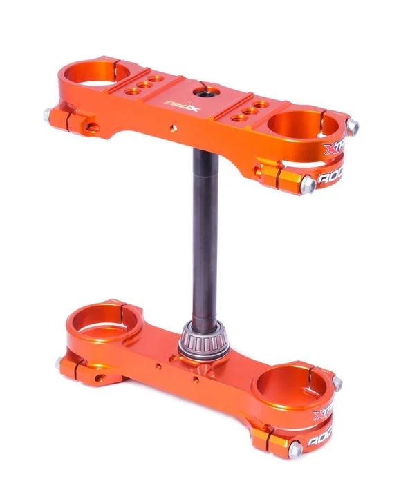 Tés de fourche Xtrig ROCS Tech orange offset 22mm Ref : XT00022A / 1061052