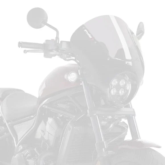 Tête de fourche Puig DARK NIGHT NOIR MAT – GrisHONDA 1100 CMX 1100 REBEL – 2021 – 2025Ref : 21105