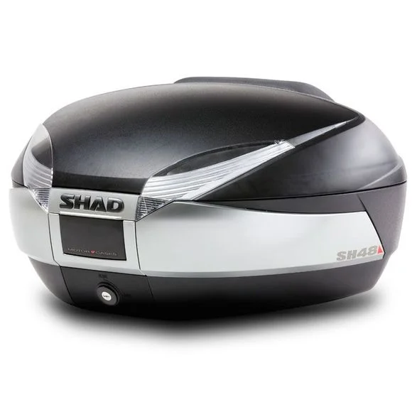 Top case Shad SH 48 noir & gris Universel Ref : SHD0B48100 / D0B48400