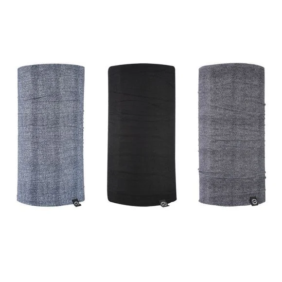 Tour de cou Oxford COMFY HERRINGBONE 3-PACK – Gris / Noir Ref : OD0412 / NW110