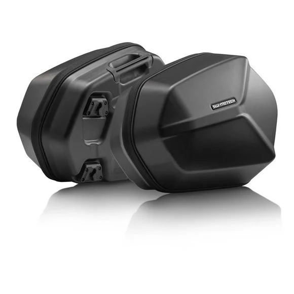 Valise SW-MOTECH AERO ABS AVEC SUPPORT (2 x 25 Litres) – Noir Ref : KFT.01.950.60101/B