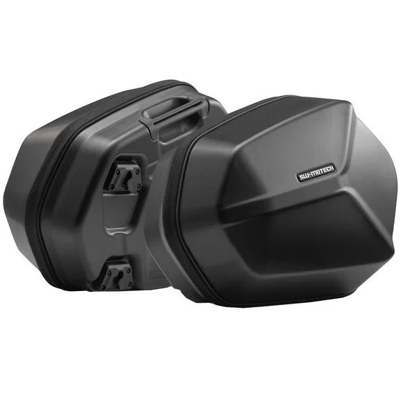Valise SW-MOTECH AERO ABS AVEC SUPPORT (2 x 25 Litres) – Noir Ref : KFT.04.835.60100/B
