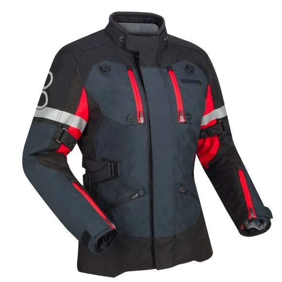 Veste Bering LADY HALIFAX – Gris / Rouge Ref : BR1634