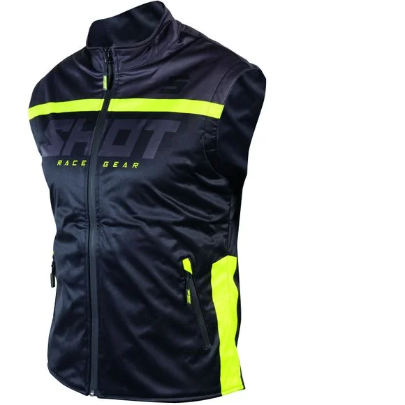 Veste enduro Shot BODYWARMER LITE 2.0 – BLACK NEON YELLOW 2024 – Noir / Jaune Ref : SO1920