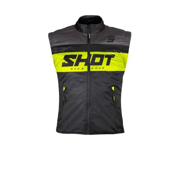 Veste enduro Shot BODYWARMER LITE 2024 – Noir / Jaune Ref : SO2473