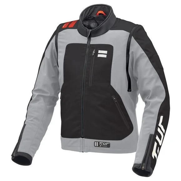 Veste enduro T.UR J–THREE ARM LINK 2023 – Gris / Rouge Ref : TUR0020