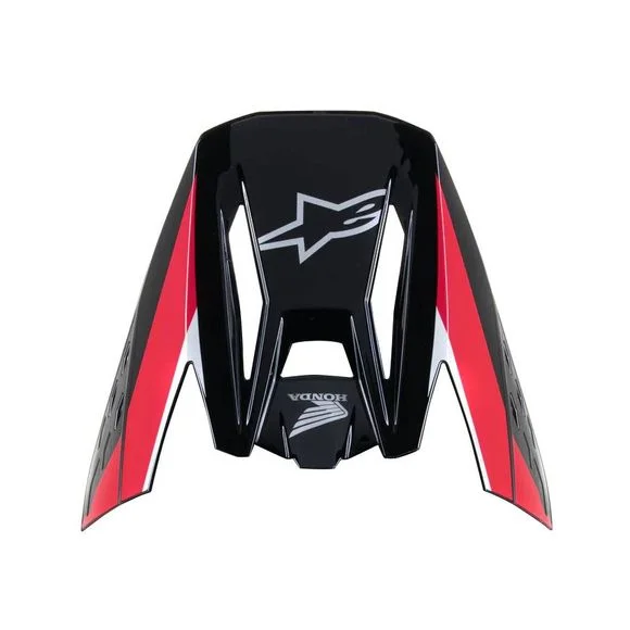 Visière TT Alpinestars S-M5 – HONDA – Noir / Rouge Ref : AP3167
