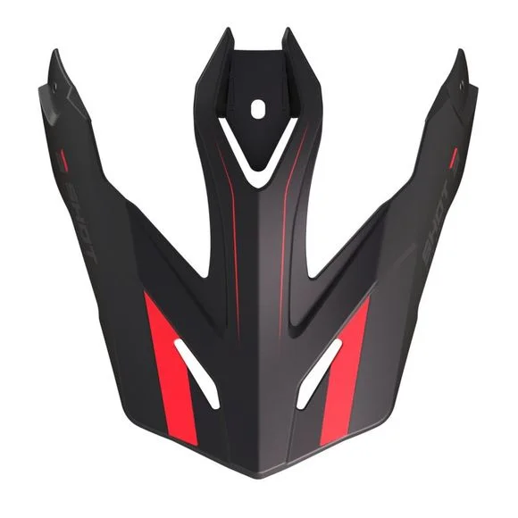 Visière TT Shot TREK RALLY BLACK RED MATT – Noir / Rouge Ref : SO2827 / A08-21E3-B03